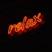 neon sign - relax