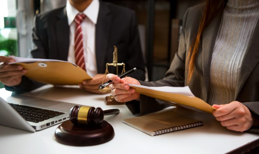 business lawyers discussing