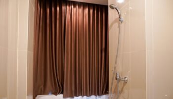 fabric shower curtain