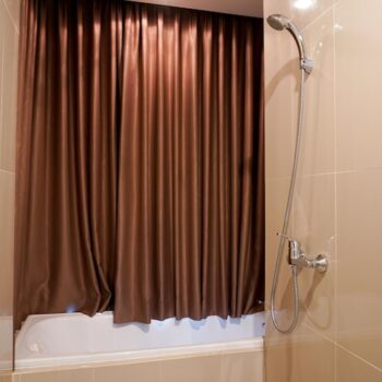 fabric shower curtain